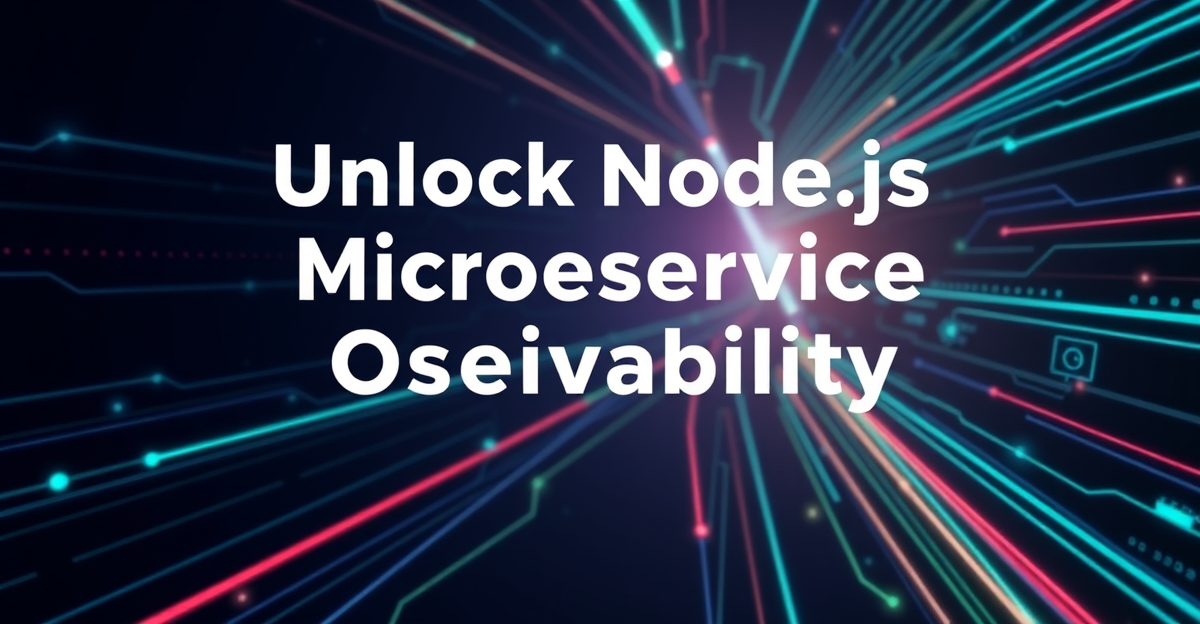 Unlock Node.js Microservice Observability: A Deep Dive into Distributed Tracing