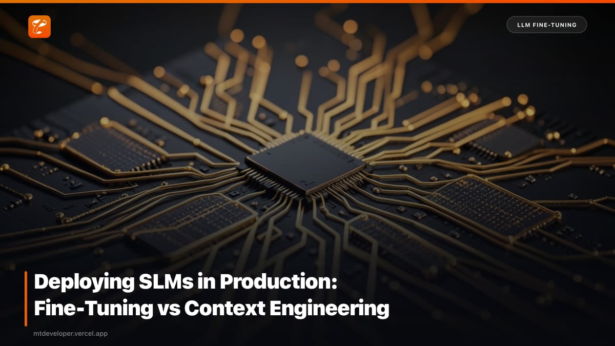 Deploying SLMs in Production: Fine-Tuning vs Context Engineering
