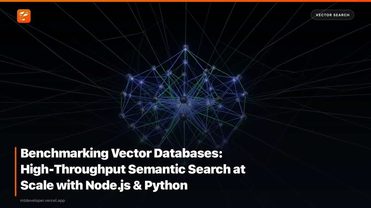 Benchmarking Vector Databases: High-Throughput Semantic Search at Scale with Node.js & Python