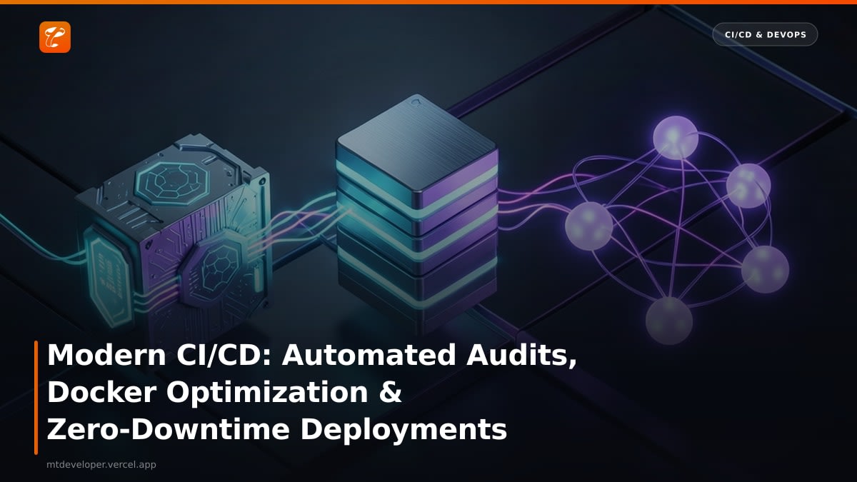 Modern CI/CD: Automated Audits, Docker Optimization & Zero-Downtime Deployments