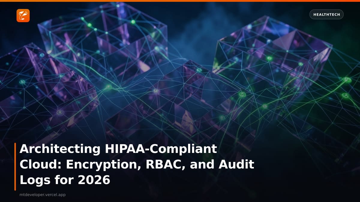 Architecting HIPAA-Compliant Cloud: Encryption, RBAC, and Audit Logs for 2026