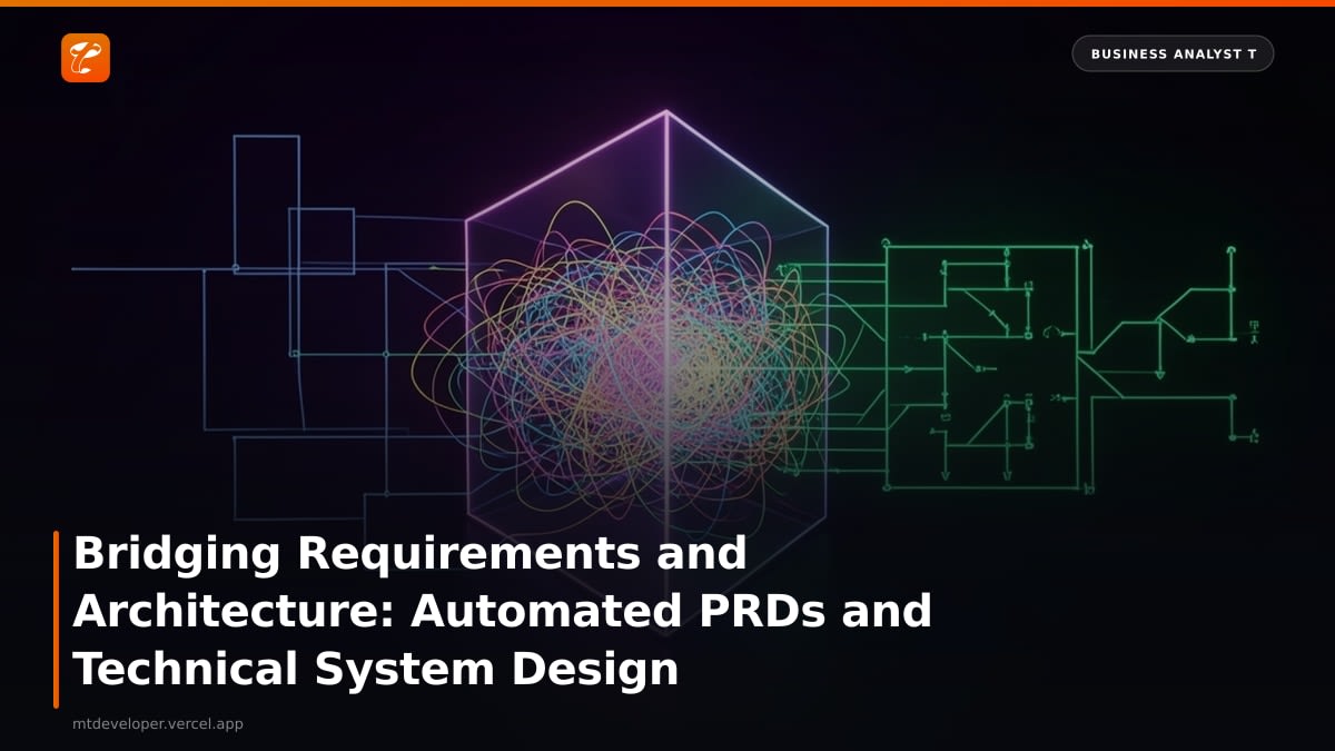 Bridging Requirements and Architecture: Automated PRDs and Technical System Design