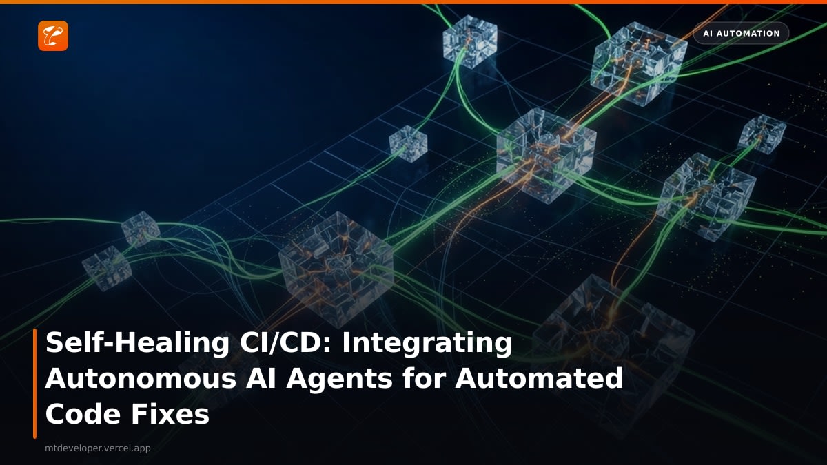 Self-Healing CI/CD: Integrating Autonomous AI Agents for Automated Code Fixes
