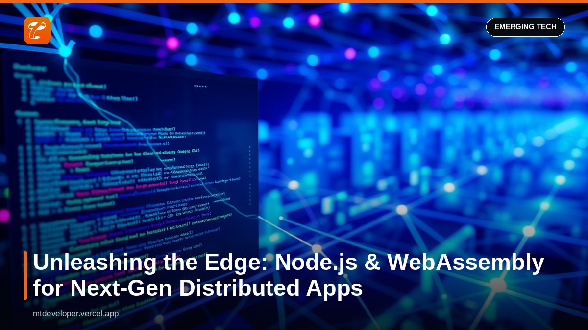 Unleashing the Edge: Node.js & WebAssembly for Next-Gen Distributed Apps