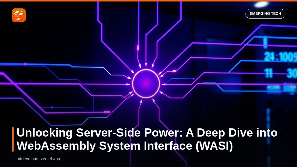 Unlocking Server-Side Power: A Deep Dive into WebAssembly System Interface (WASI)
