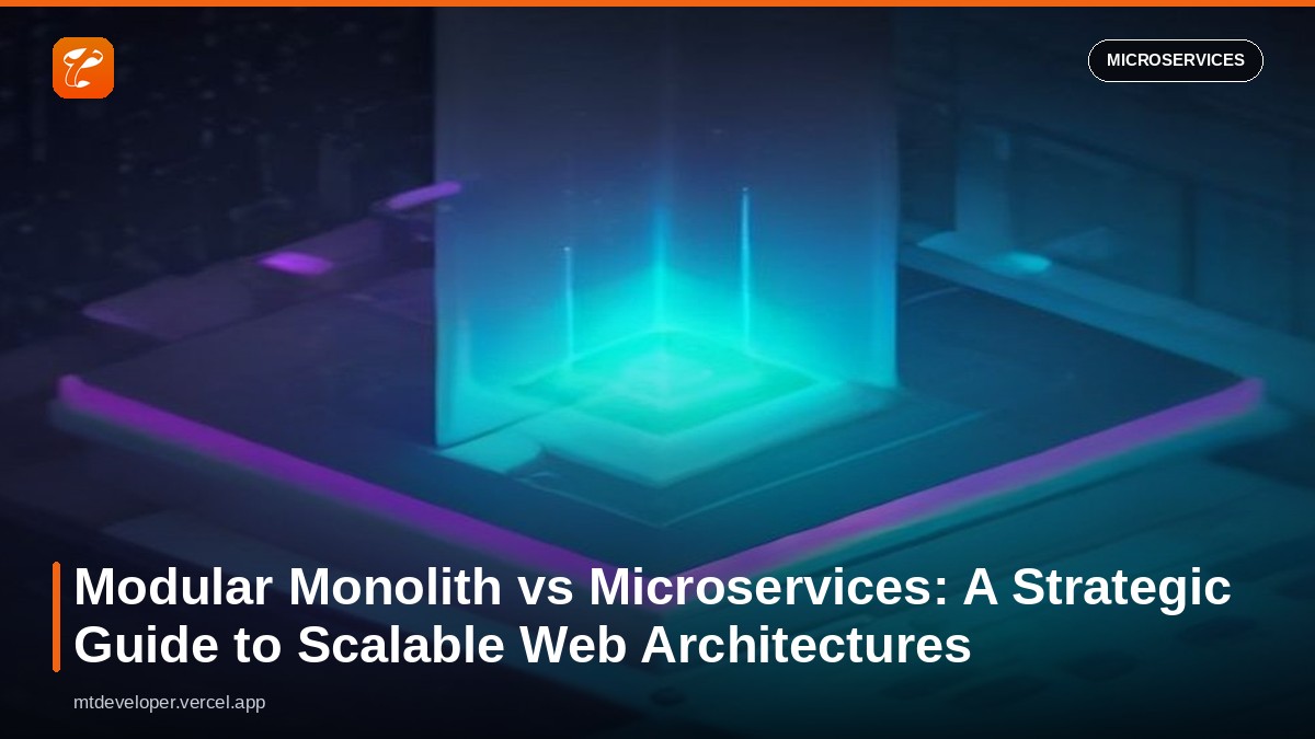 Modular Monolith vs Microservices: A Strategic Guide to Scalable Web Architectures