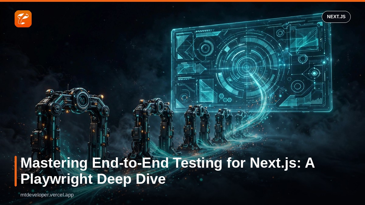 Mastering End-to-End Testing for Next.js: A Playwright Deep Dive