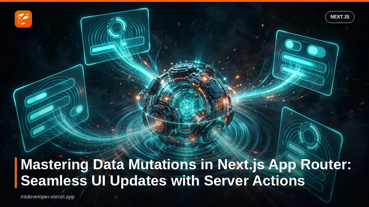 Mastering Data Mutations in Next.js App Router: Seamless UI Updates with Server Actions