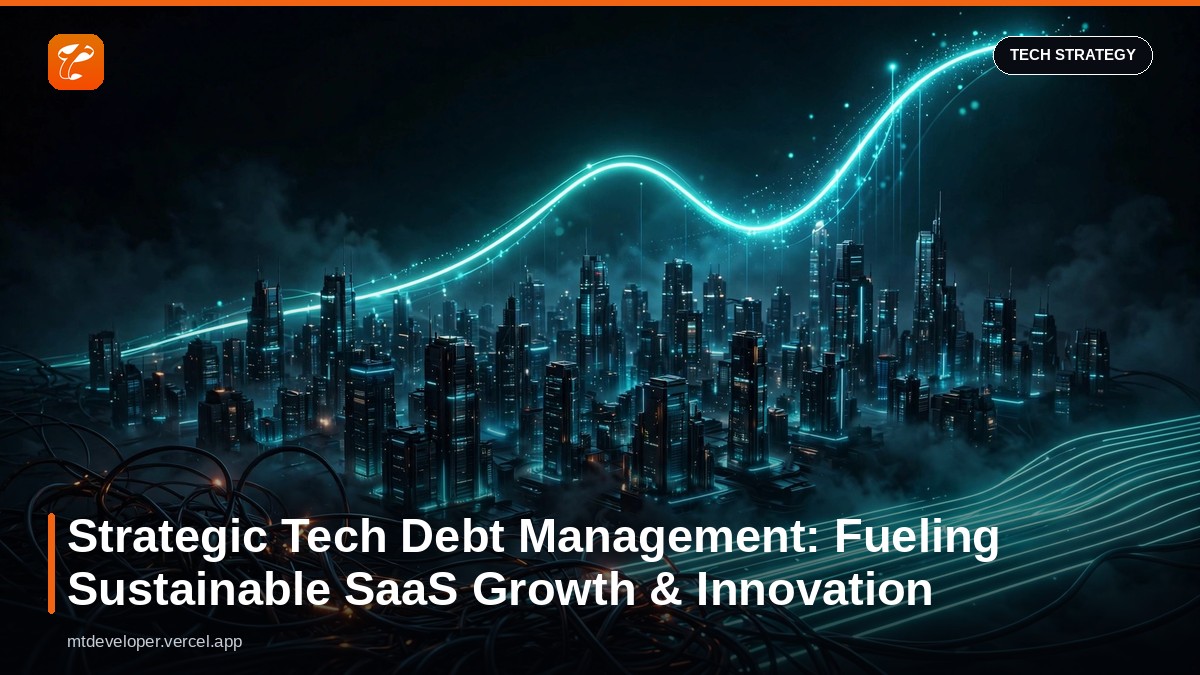Strategic Tech Debt Management: Fueling Sustainable SaaS Growth & Innovation