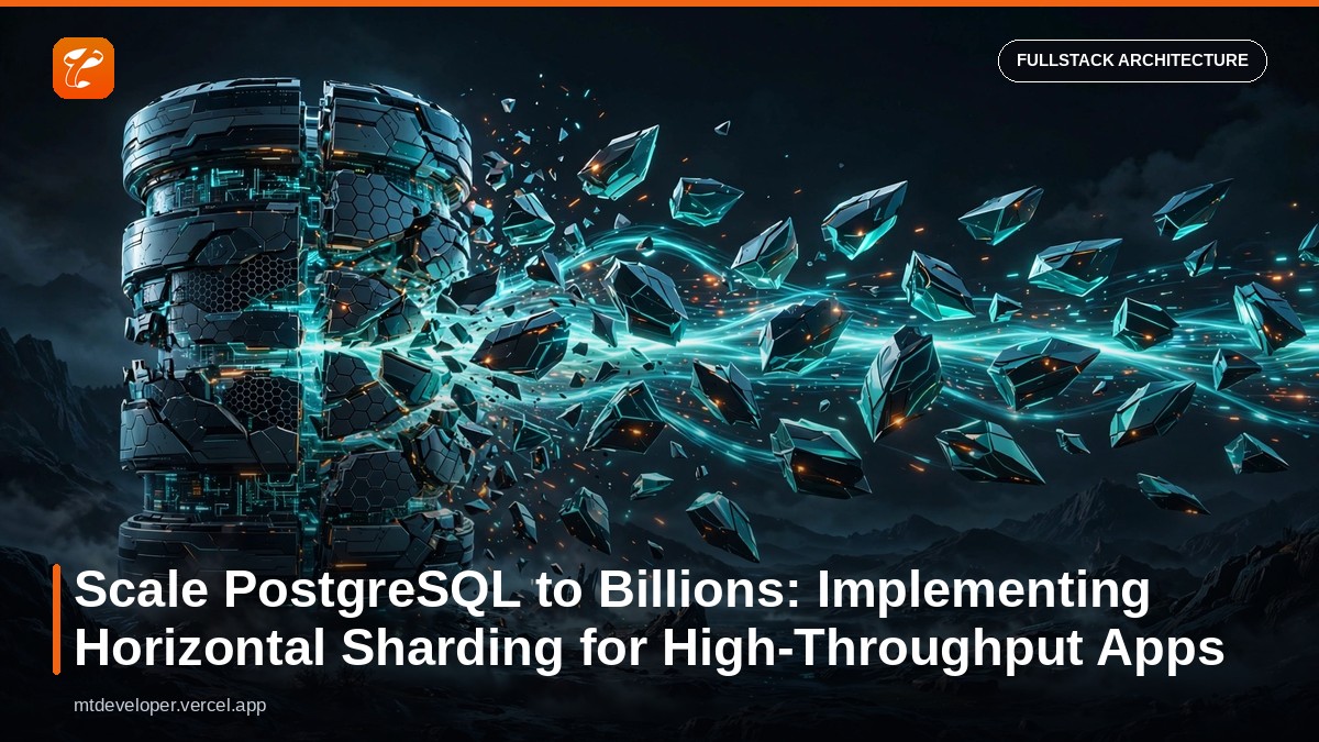 Scale PostgreSQL to Billions: Implementing Horizontal Sharding for High-Throughput Apps