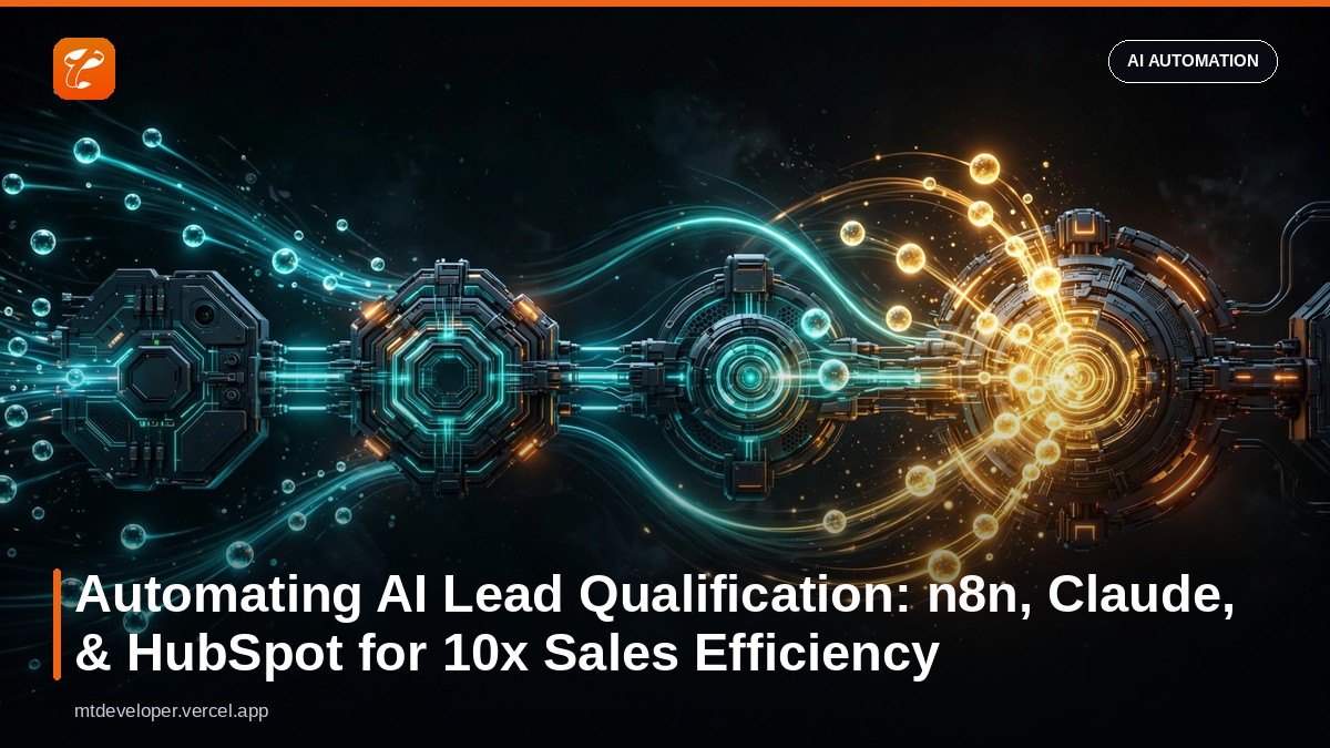 Automating AI Lead Qualification: n8n, Claude, & HubSpot for 10x Sales Efficiency