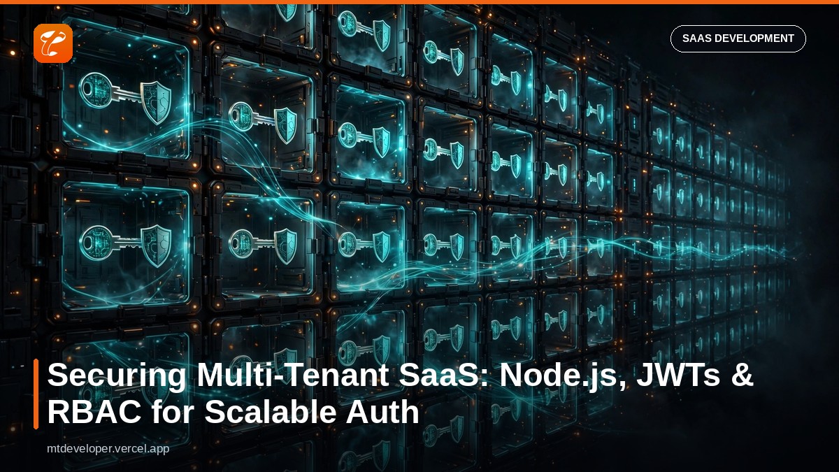 Securing Multi-Tenant SaaS: Node.js, JWTs & RBAC for Scalable Auth