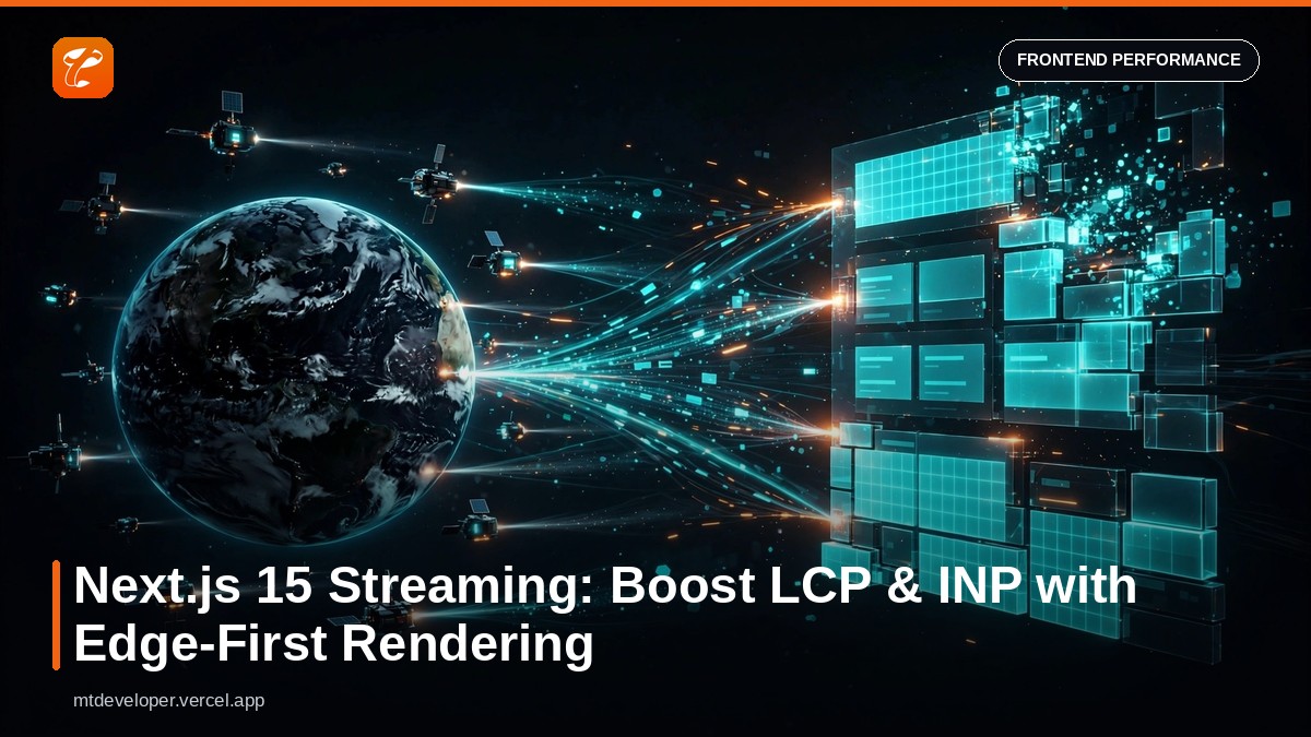 Next.js 15 Streaming: Boost LCP & INP with Edge-First Rendering