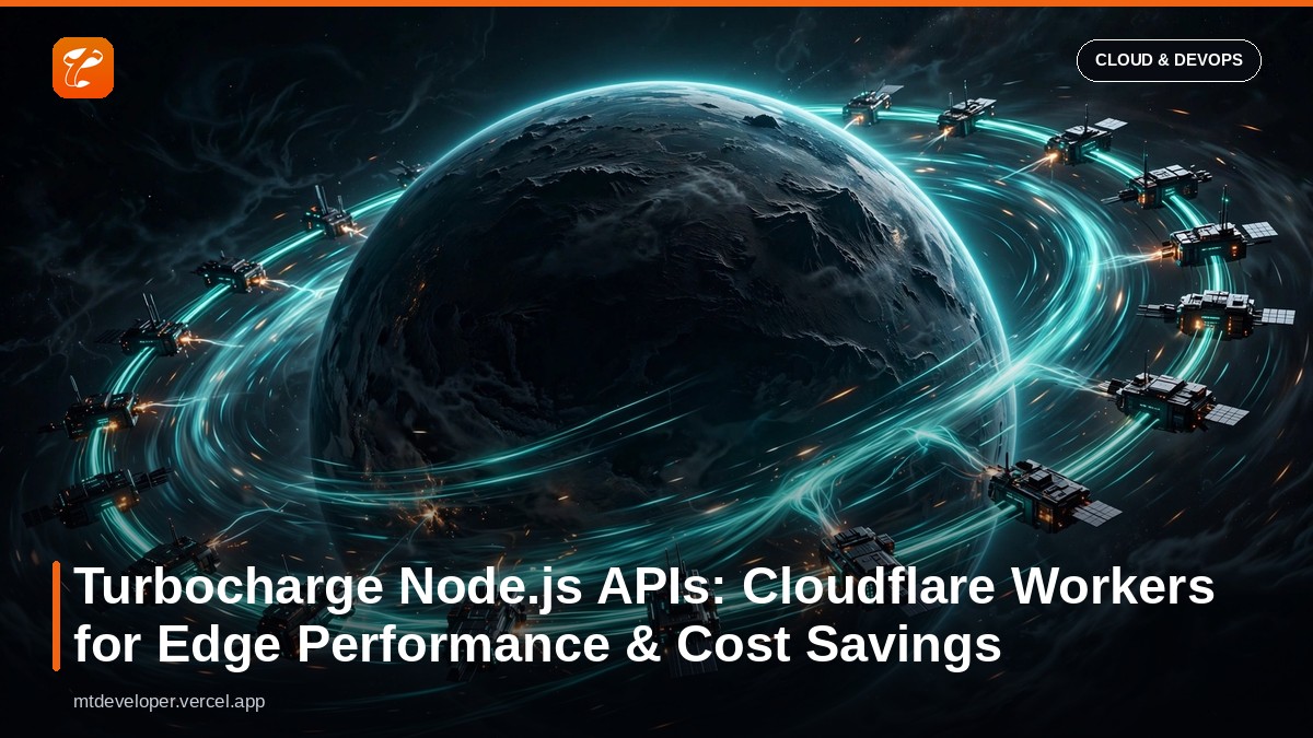 Turbocharge Node.js APIs: Cloudflare Workers for Edge Performance & Cost Savings