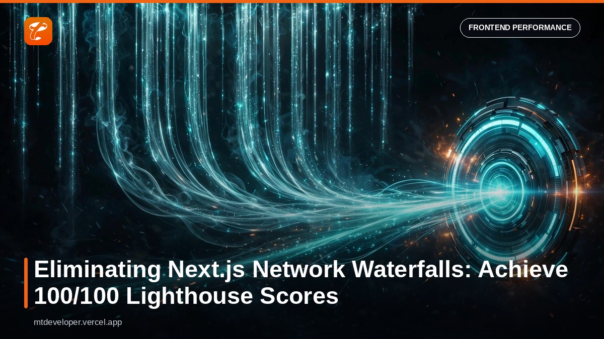 Eliminating Next.js Network Waterfalls: Achieve 100/100 Lighthouse Scores