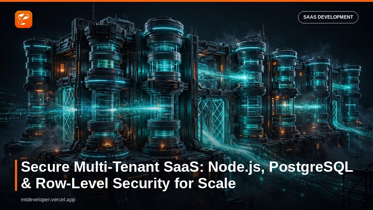 Secure Multi-Tenant SaaS: Node.js, PostgreSQL & Row-Level Security for Scale