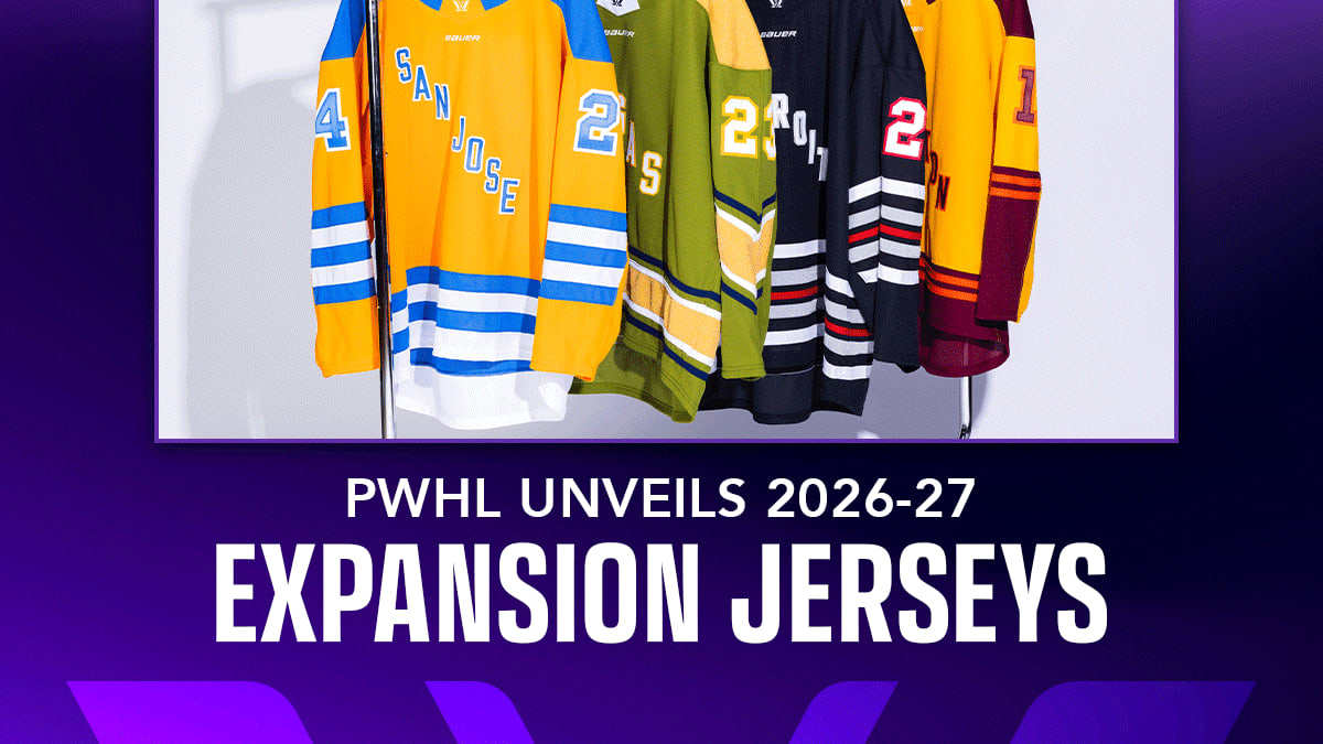 PWHL reveals expansion team jerseys and colours | Smirfitts Speech