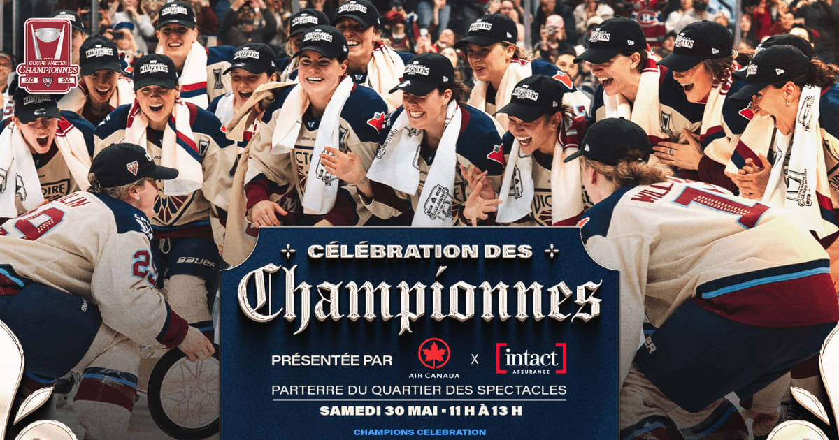 Montréal Victoire to Celebrate Walter Cup Victory in Quartier des Spectacles