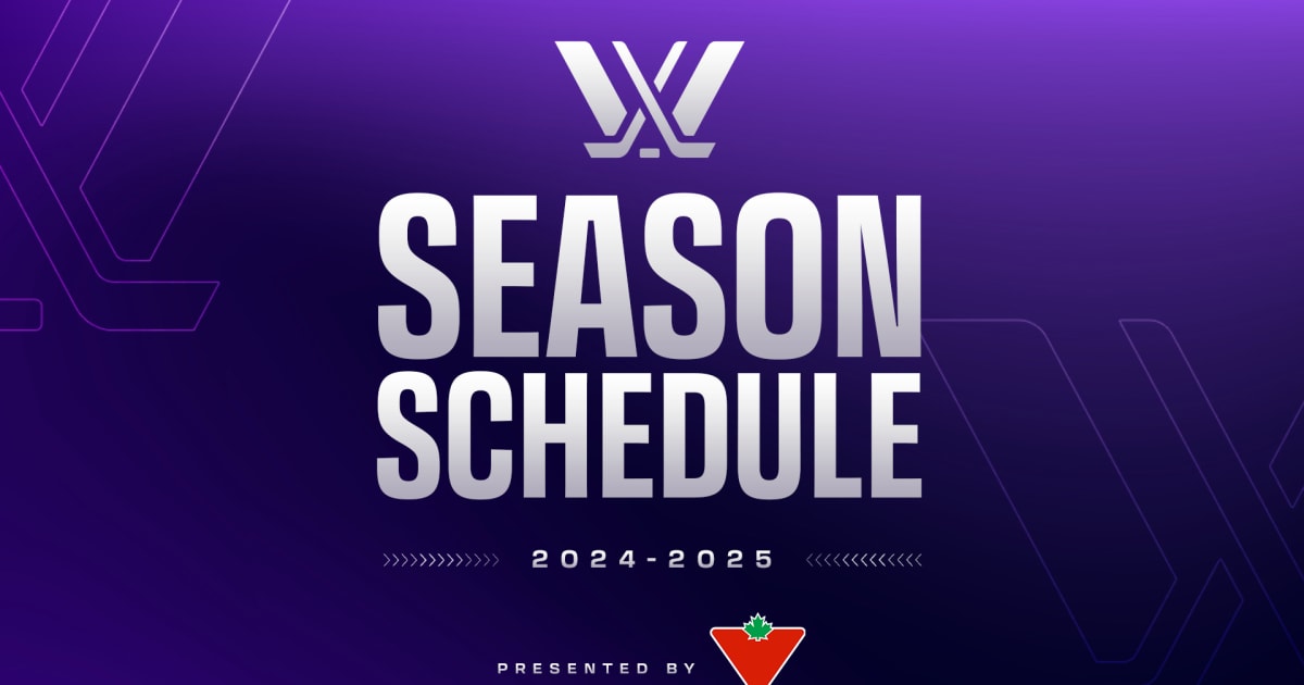 PWHL UNVEILS 202425 REGULARSEASON SCHEDULE PWHL Professional