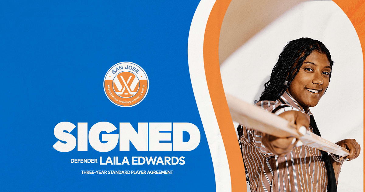 San Jose Signs Fourth Overall Pick Laila Edwards Through 2028-29
