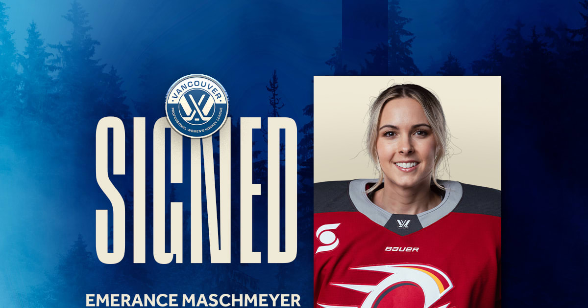 PWHL VANCOUVER SIGNS EMERANCE MASCHMEYER TO TWO-YEAR CONTRACT | PWHL ...