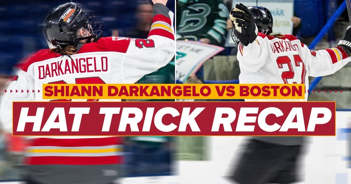Shiann Darkangelo Nets a Hat Trick Against the Boston Fleet | PWHL ...