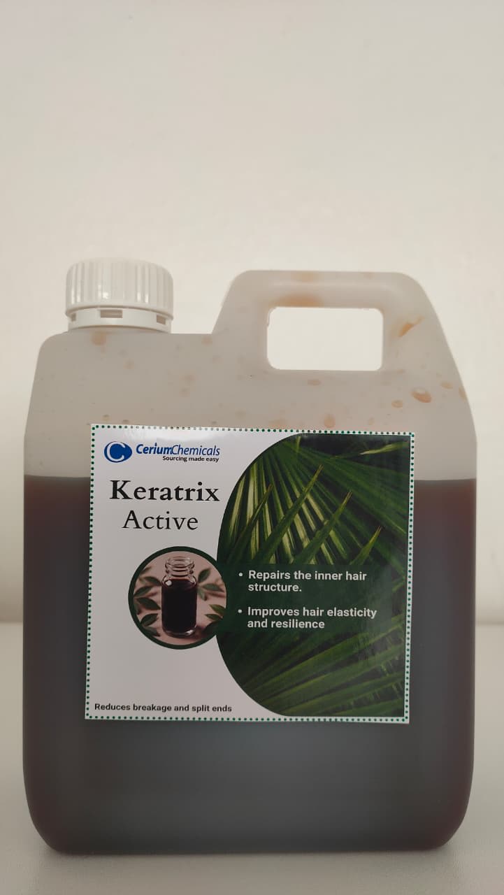 Keratrix Active in a one-litre Cerium Chemicals container
