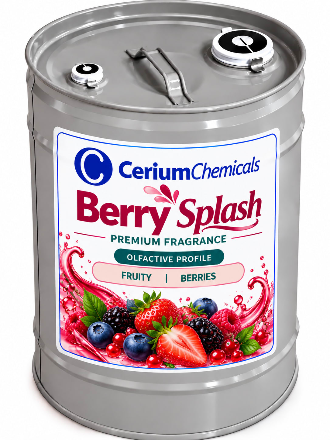 Berry Splash in Cerium Chemicals packaging