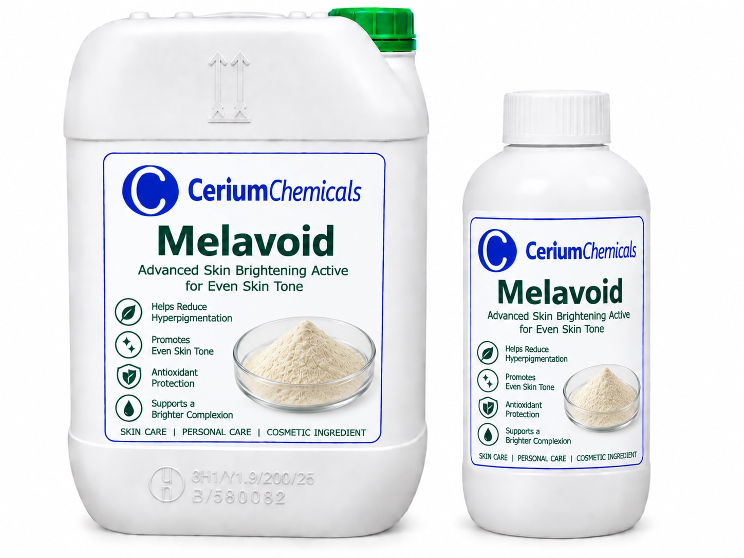 Melavoid in a one-litre Cerium Chemicals container