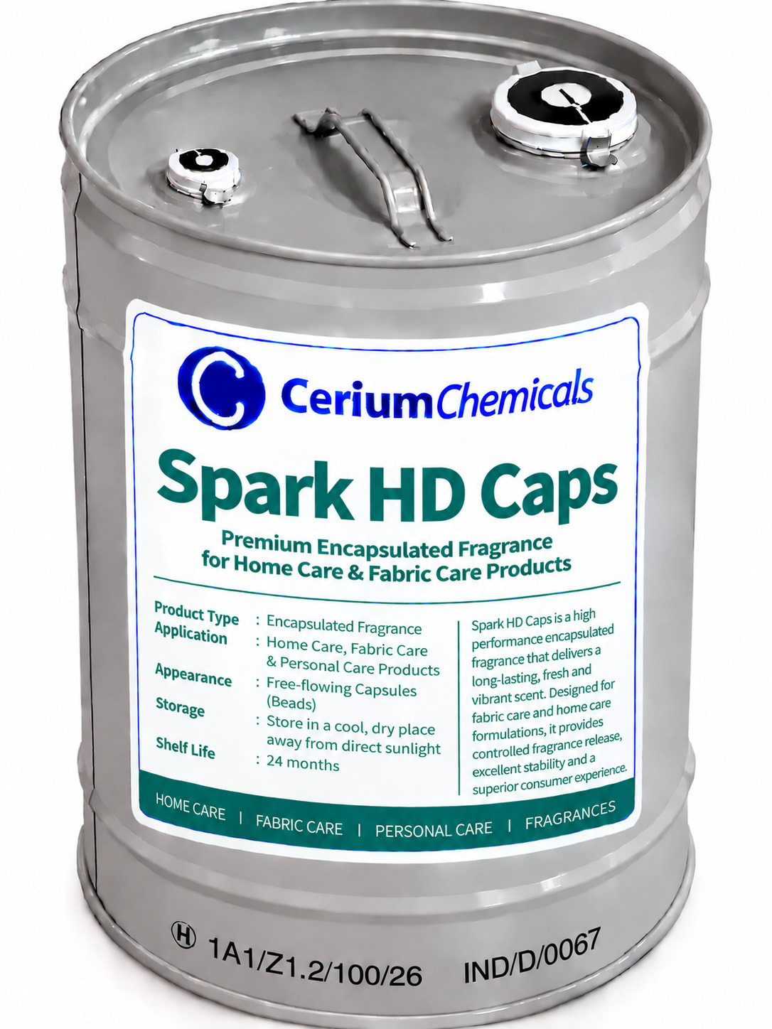 Spark HD Caps in Cerium Chemicals packaging