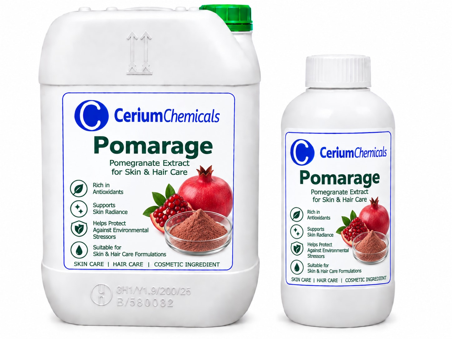 Pomarage in Cerium Chemicals packaging