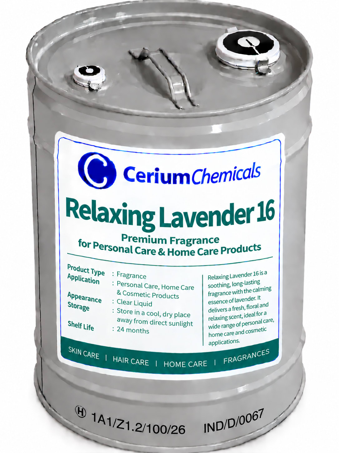 Relaxing Lavender 16 in Cerium Chemicals packaging