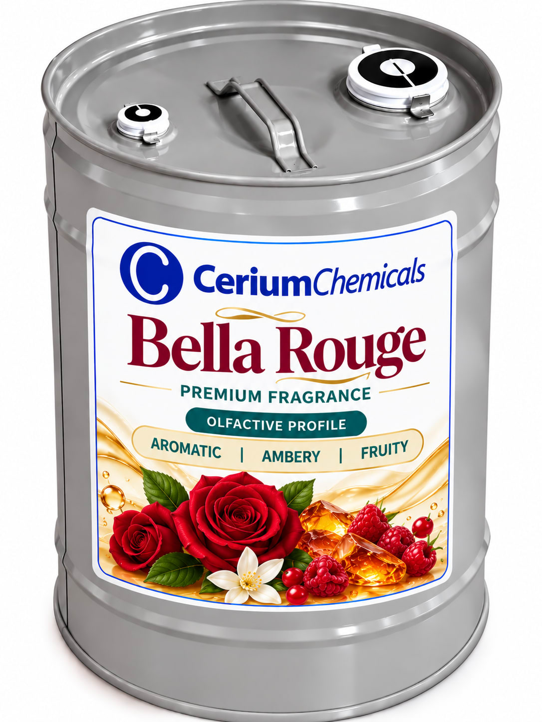 Bella Rouge in Cerium Chemicals packaging