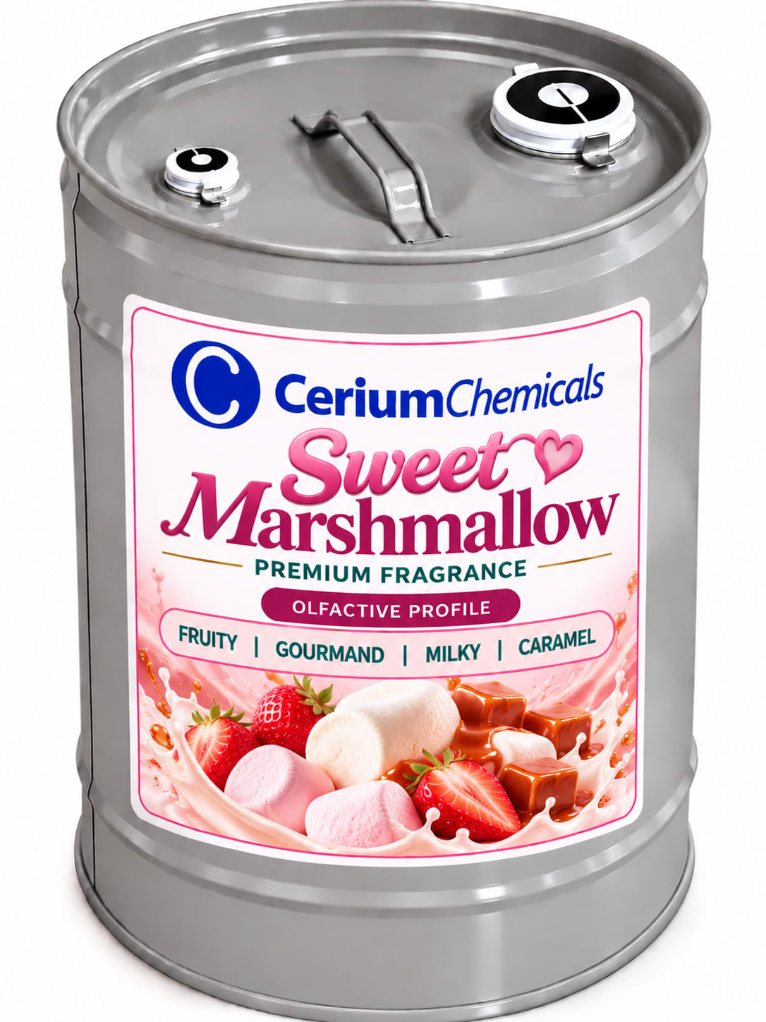 Sweet Marshmallow in Cerium Chemicals packaging