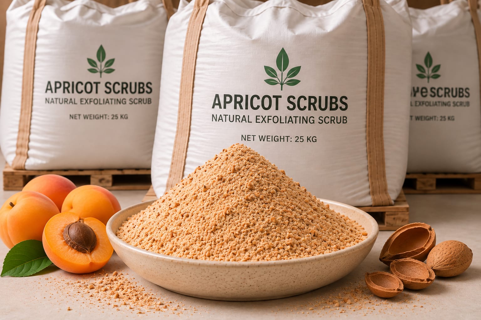 Apricot Scrubs in Cerium Chemicals packaging