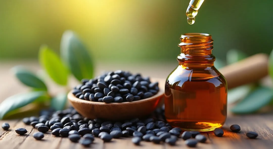 Black Seed Oil in Cerium Chemicals packaging