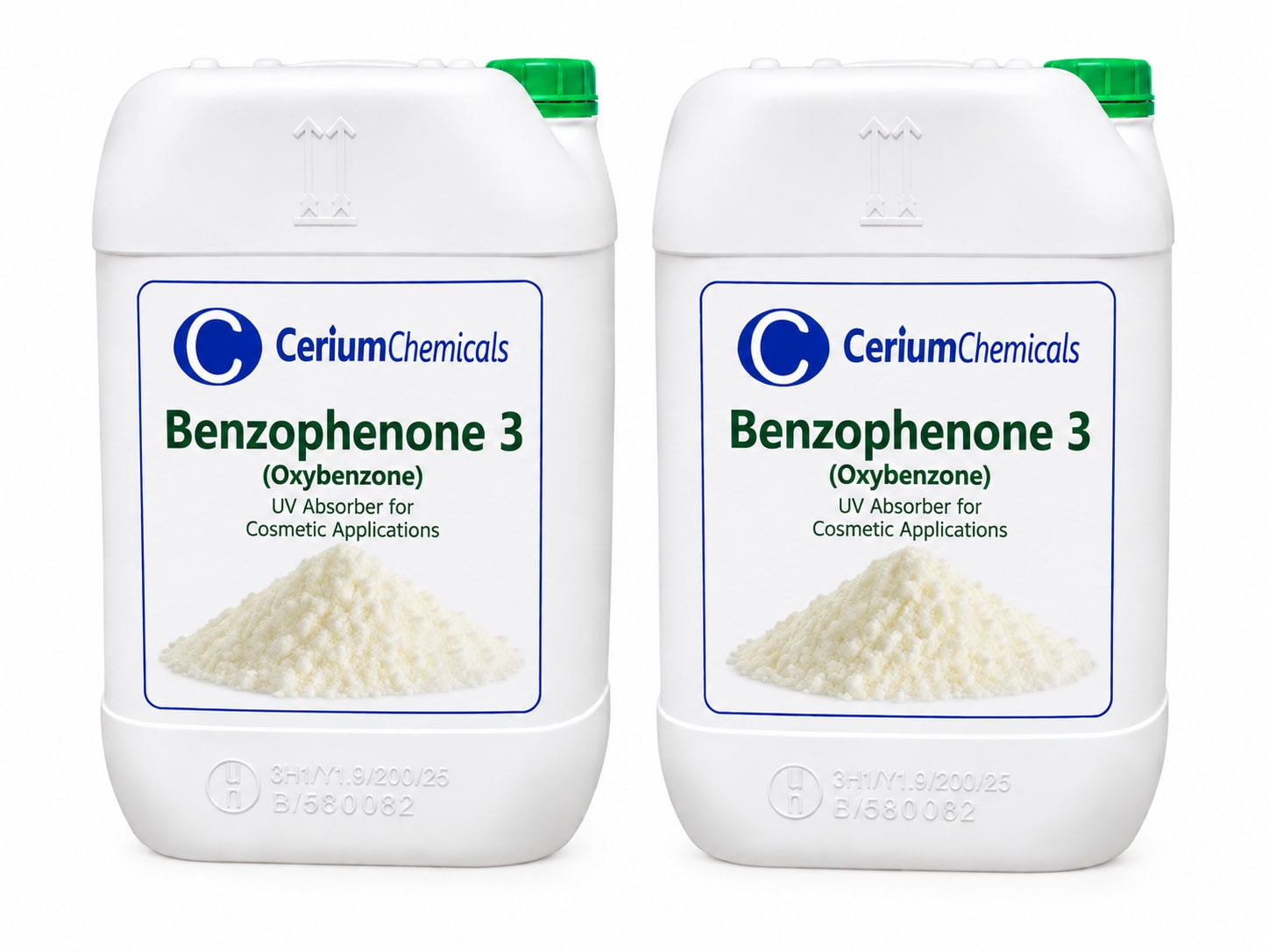 Benzophenone 3 in Cerium Chemicals packaging