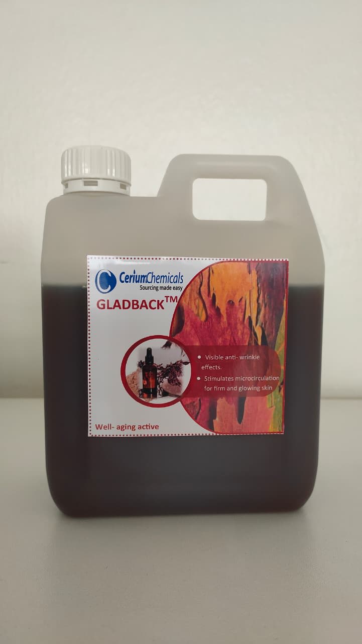 Gladback in a one-litre Cerium Chemicals container