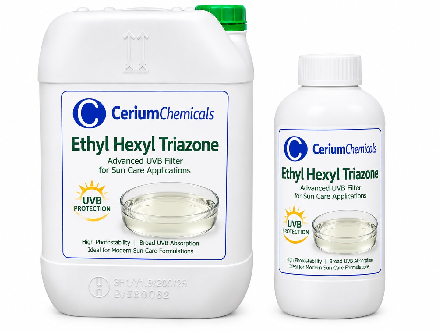 Ethyl Hexyl Triazone in Cerium Chemicals packaging
