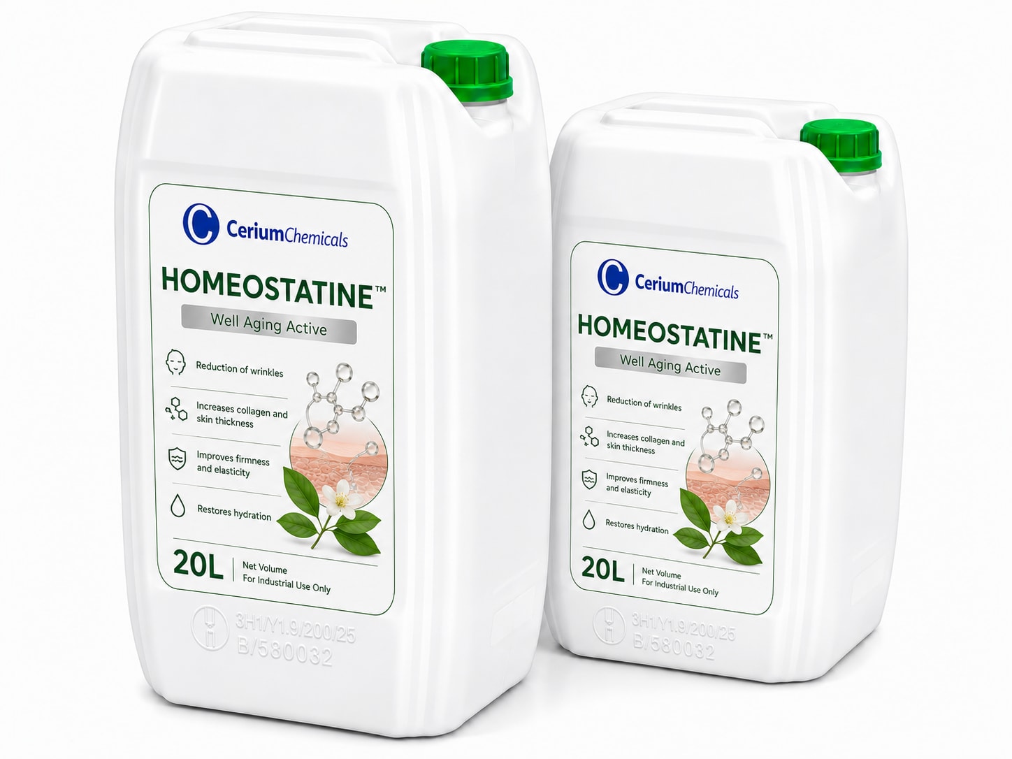 Homeostatine in Cerium Chemicals packaging