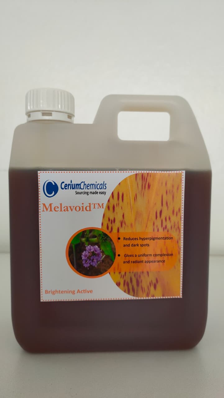 Melavoid in a one-litre Cerium Chemicals container