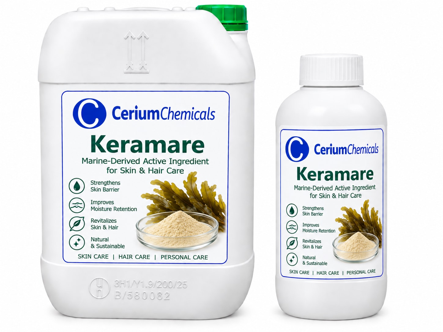 Keramare Active in a one-litre Cerium Chemicals container