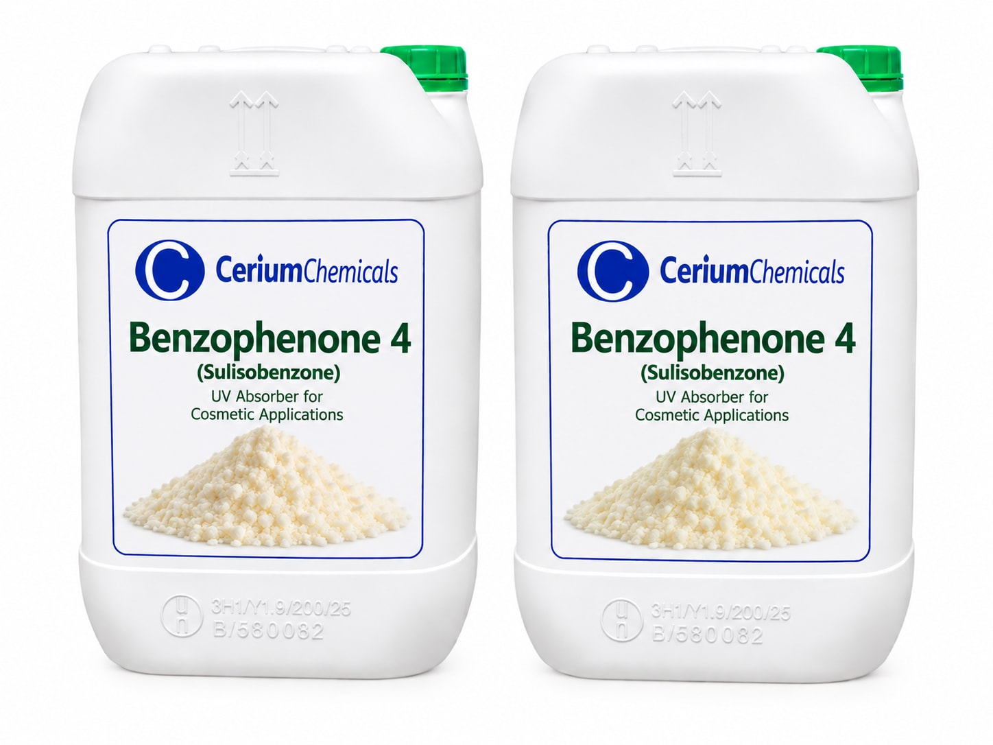 Benzophenone 4 in Cerium Chemicals packaging