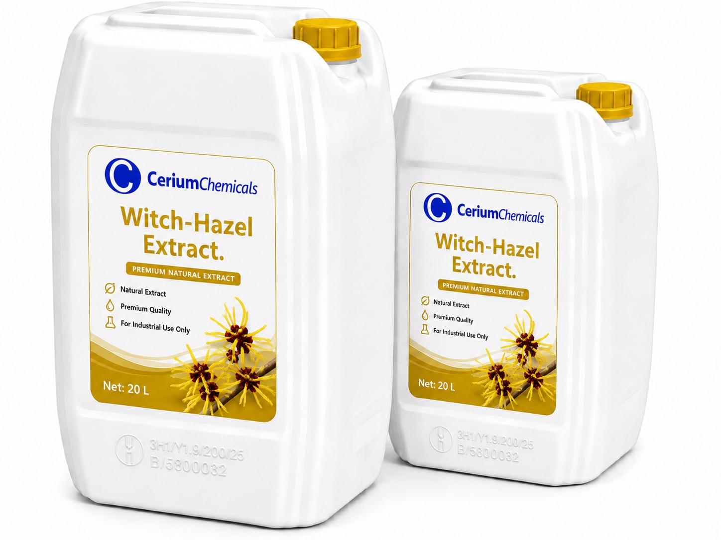 Witch Hazel Extract in Cerium Chemicals packaging
