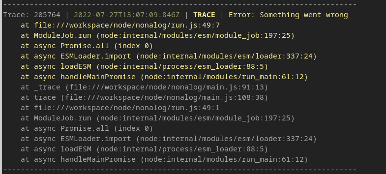 nonalog tracing