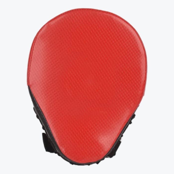 Red Boxing Focus Mitt A red and black boxing focus mitt isolated on a white background.