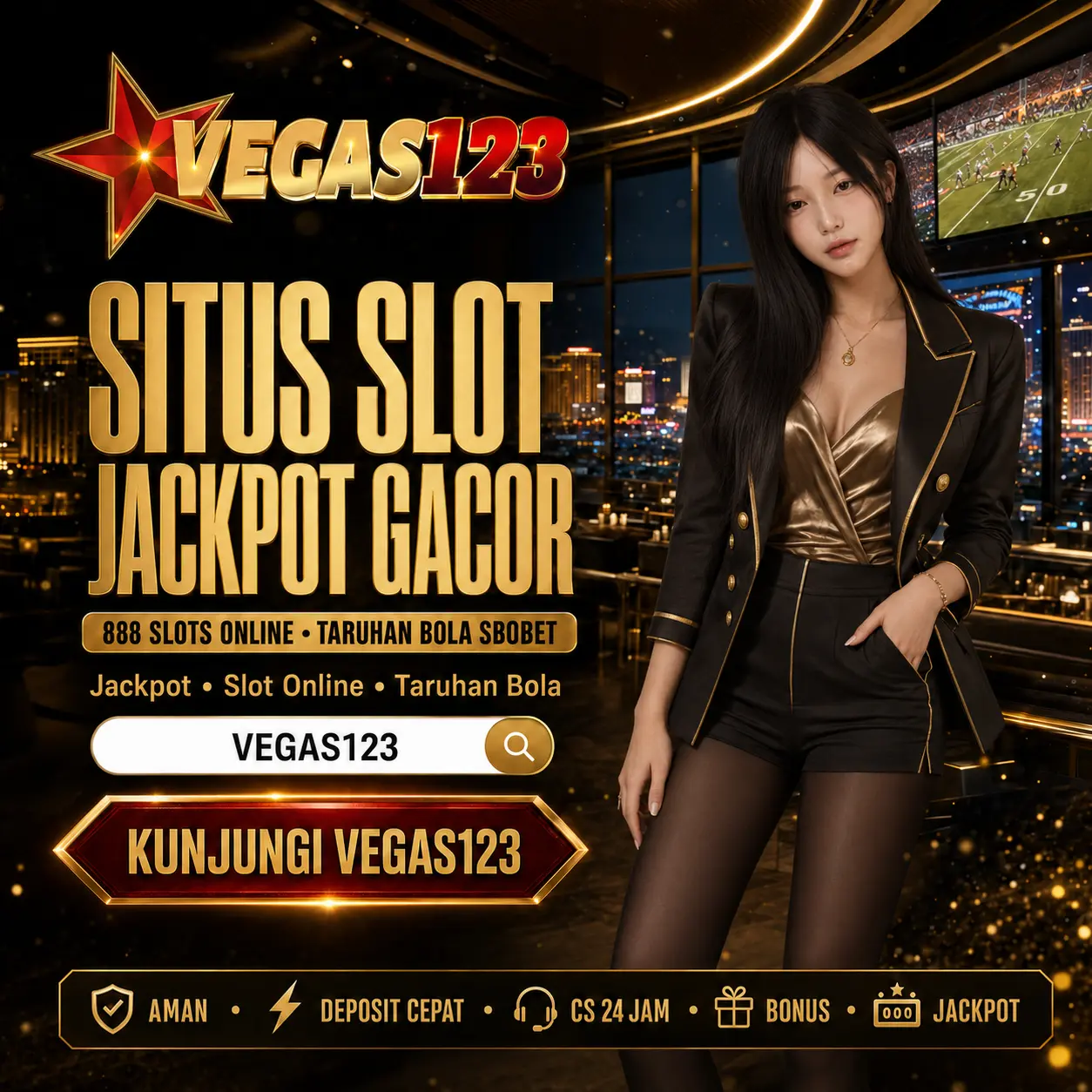 VEGAS123: Situs Slot Jackpot Gacor 888 Slots Online Link Taruhan Bola Sbobet