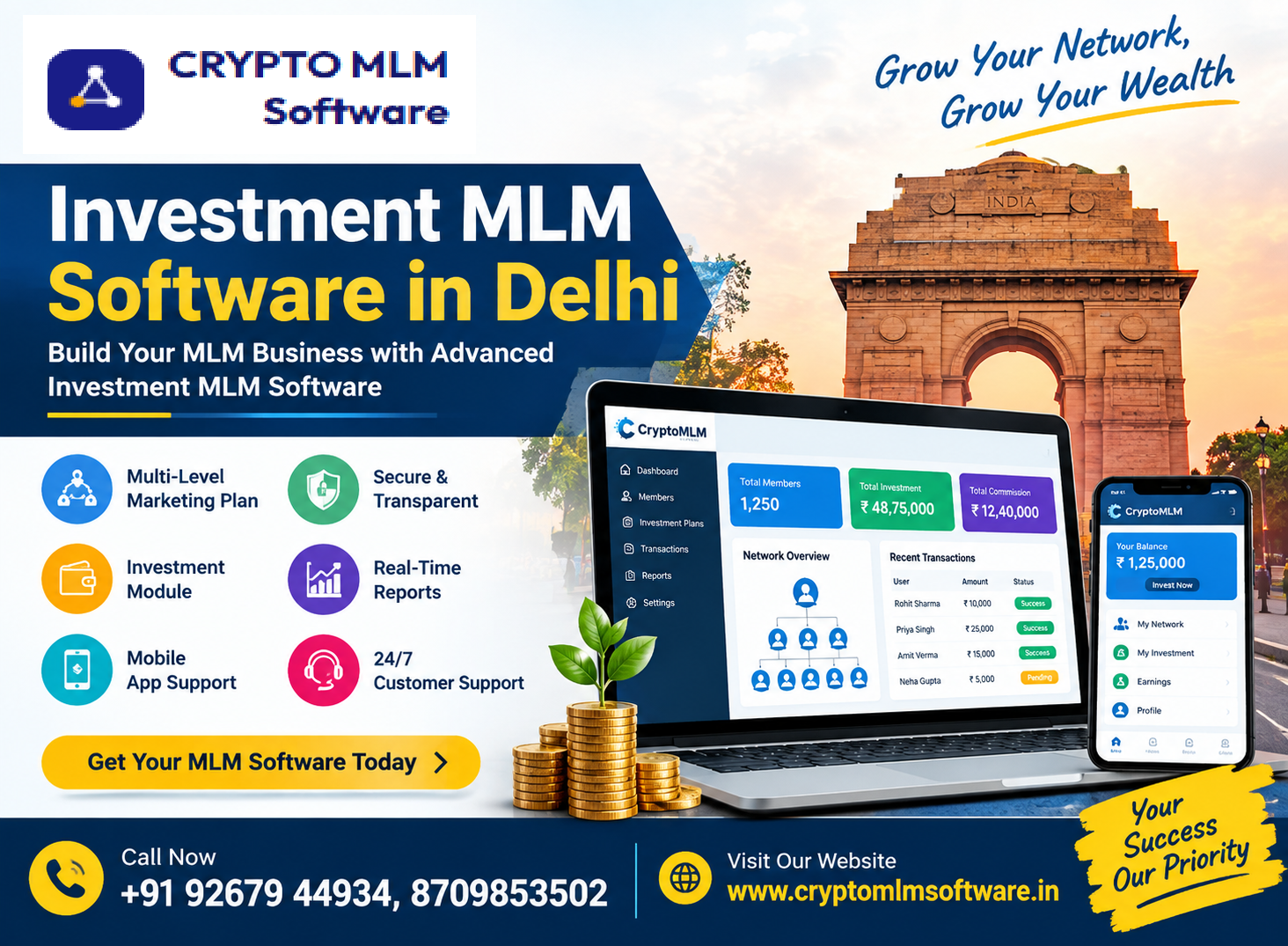 Investment MLM Software in Delhi