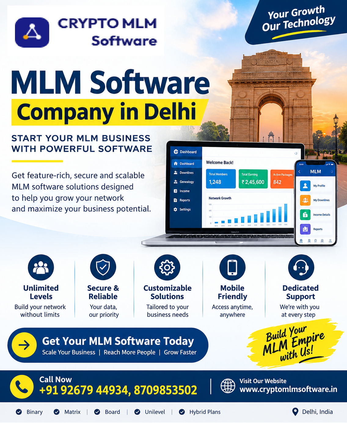 CRYPTO MLM Software team at work