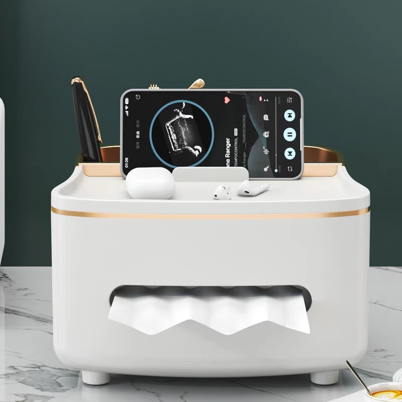 đ§ģ Premium Multifunction Tissue Box & Organizer view 3
